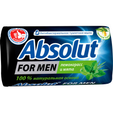 Мыло туалетное мужское Absolut (Абсолют) Лемонграсс и мята, 90 г