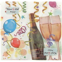 Салфетки сервировочные Fresco (Фреско) Шампанское, 33*33 см (20 шт)