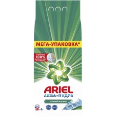 Стиральный порошок автомат Ariel (Ариэль) Аквапудра «Горный родник», 9 кг