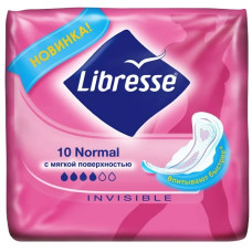 Прокладки Libresse (Либресс) Invisible Clip Normal, 4 капли 10 шт
