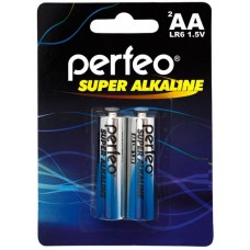 Батарейки щелочные Perfeo (Перфео) Super Alkaline, AA, LR6 (2 шт)