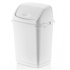 Ведро для мусора с плавающей крышкой пластмассовое Фантазия 50 л, 43х34х69см, цвет белый