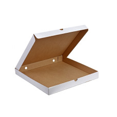 Коробка для пиццы гофрокартон, 28х28х4 см, (белый)