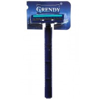 Одноразовый станок для бритья Grendy (Гренди) с двумя лезвиями, с увлажняющей полоской, 1 шт