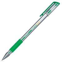 Ручка гелевая с грипом Staff (Стафф) Everyday GP-194, цвет зелёный, корпус прозрачный, узел 0,5 мм, линия 0,35 мм