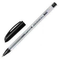 Ручка шариковая масляная Brauberg (Брауберг) Rite-Oil, цвет чёрный, корпус прозрачный, узел 0,7 мм, линия 0,35 мм