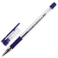 Ручка шариковая с грипом Brauberg (Брауберг) X-Writer, цвет синий, узел 0,7 мм, линия письма 0,35 мм