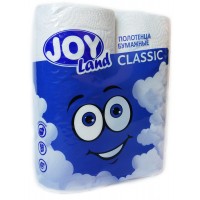 Полотенце бумажное Joy Land, 2-слойные, 2 рулона, (белый) Полотенце бумажное Joy Land, 2-слойные, 2 рулона, (белый)