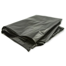 Мешки для мусора ПВД MirPack (МирПак) в пластах, черные, 35 мкм, 120 л, 70х110 см