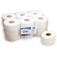 Туалетная бумага в рулонах Teres (Терес) mini Эконом T-0024, 1-слойная, h=95, d=17, 200 м