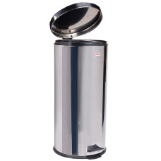 Ведро-контейнер для мусора с педалью Лайма Classic, зеркальное, нержавеющая сталь, 30 л