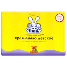 Крем-мыло детское Ушастый нянь с оливковым маслом и ромашкой 100 г, 4 шт