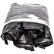 Мешки для мусора ПВД MirPack (МирПак) в пластах, черные, 40 мкм, 120 л, 70х110 см