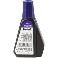 Краска штемпельная Trodat, цвет фиолетовый, на водной основе, 28 мл