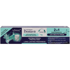 Гелевая зубная паста с ополаскивателем Витэкс Dentavit Smart (Дентавит Смарт) Умный уход 2 в 1, 85 г