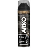 Гель для бритья Arko (Арко) Black 2в1, 200 мл