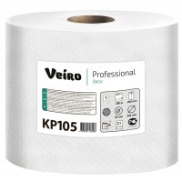 Полотенце бумажное рулонное Veiro Professional Basic KP105 1-слойное 300 метров Полотенце бумажное рулонное Veiro Professional Basic KP105 1-слойное 300 метров