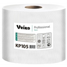 Полотенце бумажное рулонное Veiro Professional Basic KP105 1-слойное 300 метров
