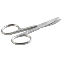 Ножницы маникюрные для ногтей с ручной заточкой, серебряные, ZO B-102-S-SH