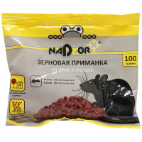 Зерновая приманка Nadzor (Надзор) от мышей и крыс, 100 г