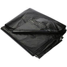 Мешки для мусора ПВД MirPack (МирПак) в пластах, черные, 80 мкм, 120 л, 70х110 см