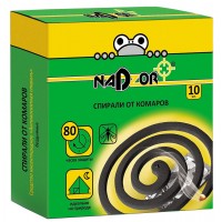 Спирали от комаров малодымные Nadzor без запаха (черные)