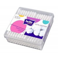 Ватные палочки Bella (Белла), квадратная упаковка, 100 шт