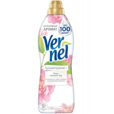Кондиционер для белья Vernel (Вернель) Ароматерапия+ Пион и белый чай, 910 мл