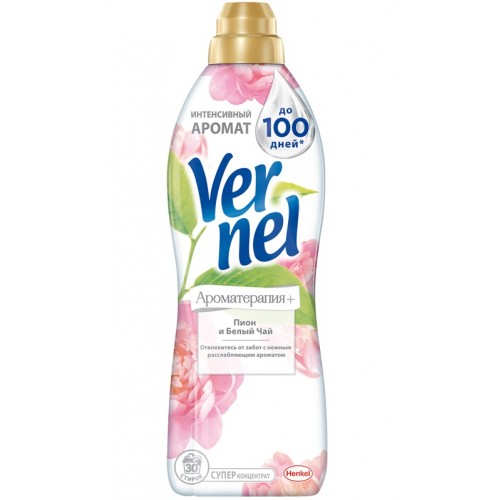 Кондиционер для белья Vernel (Вернель) Ароматерапия+ Пион и белый чай, 910 мл Кондиционер для белья Vernel (Вернель) Ароматерапия+ Пион и белый чай, 910 мл