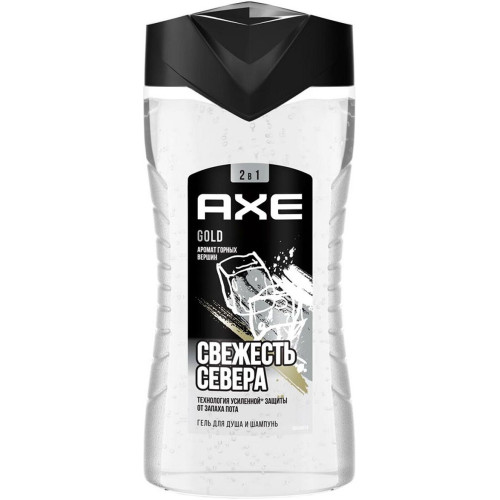 Гель для душа мужской Axe (Акс) Gold 2 в 1, 250 мл