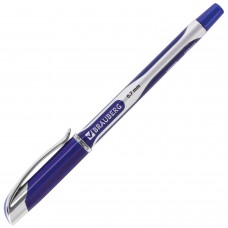 Ручка шариковая масляная с грипом Brauberg (Брауберг) Sigma Plus, цвет синий, печать, узел 0,7 мм, линия письма 0,35 мм