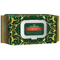 Влажные салфетки Fresh Royal с крышкой, 120 шт