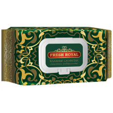 Влажные салфетки Fresh Royal с крышкой, 120 шт