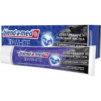Зубная паста Blend-a-Med (Бленд-а-Мед) 3D White Отбеливание и глубокая чистка с Древесным углем, 100 мл Зубная паста Blend-a-Med (Бленд-а-Мед) 3D White Отбеливание и глубокая чистка с Древесным углем, 100 мл