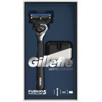 Подарочный набор Gillette (Джилет) Fusion 5 ProGlide: Бритва с 1 сменной кассетой + Подставка