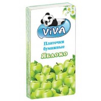 Платочки бумажные Viva (Вива) Яблоко, 2-слойные, 10 уп из 10 платочков