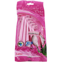 Одноразовый женский станок для бритья Razo Evo Lady с двумя лезвиями, 5 шт Одноразовый женский станок для бритья Razo Evo Lady с двумя лезвиями, 5 шт