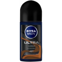 Антиперспирант шариковый мужской Nivea (Нивея) Ultra Carbon, 50 мл