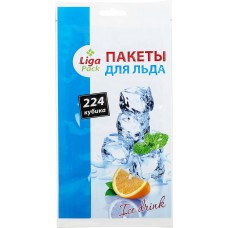 Пакеты для льда Liga Pack (Лига Пак), 224 кубика, 100 шт