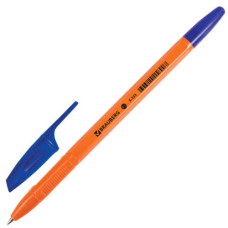 Ручка шариковая Brauberg (Брауберг) X-333 Orange, корпус оранжевый, цвет синий, узел 0,7 мм, линия письма 0,35 мм