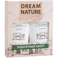 Подарочный набор для женщин Dream Nature Козье молоко (шампунь и гель для душа)