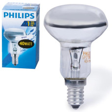 Лампа накаливания Philips (Филипс) Spot, зеркальная, 40 W, R50 E14 30D, колба d = 50 мм, E14, угол 30°