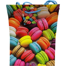 Пакет подарочный бумажный Antella (Антелла) Разноцветные макаруны, 17,8х22,9х9,8 см