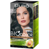 Крем-краска для волос Studio (Студио) Professional BIOcolor, тон 1.0 - Черный