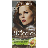 Крем-краска для волос Studio (Студио) Professional BIOcolor, тон 7.34 - Лесной орех
