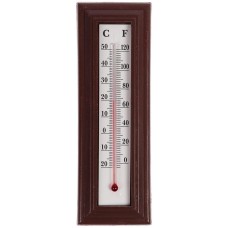 Термометр комнатный LuazON +50-0С, комнатный, спиртовой, цвет коричневый