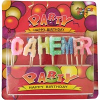 Свечи для торта с буквами «С Днем Рождения»