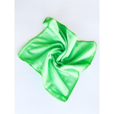 Салфетка из микрофибры (без упаковки), цвет зелёный, 40х40 см