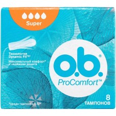 Тампоны O.b. (Оби) Procomfort Super, 4 капли, 8 шт