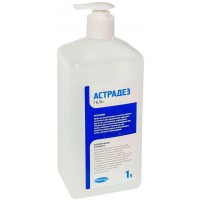 Антисептик-гель для рук дезинфицирующий Астрадез, спирт 60%, с дозатором, 1 л